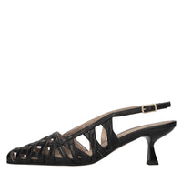 Décolleté slingback in pelle 