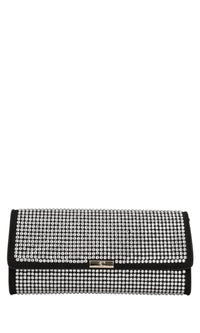 Borsa Night Ed. in ecopelle, ecocamoscio e strass 