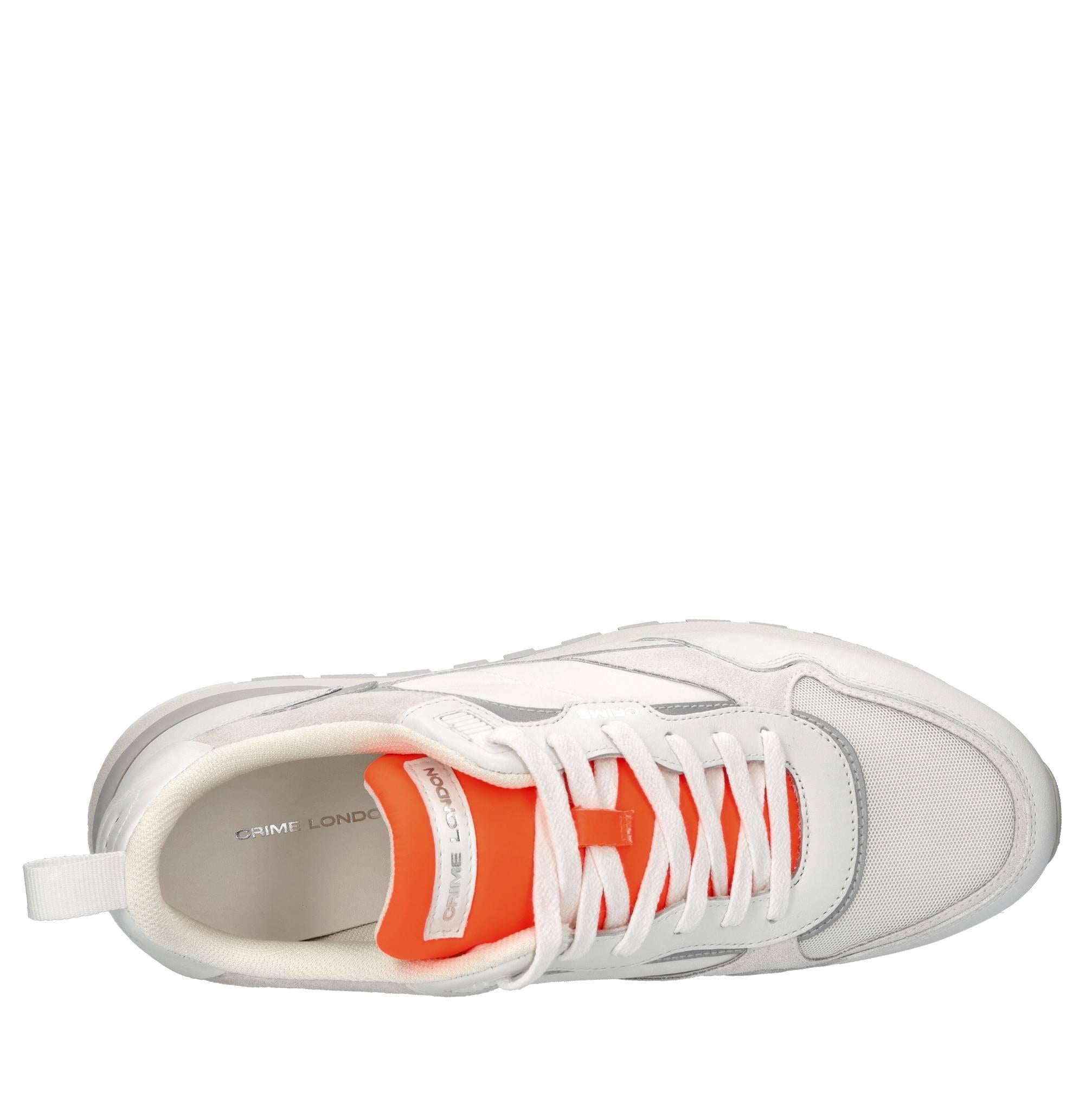 Sneakers in pelle,camoscio e tessuto 