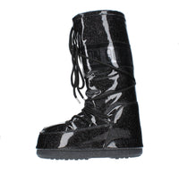 Stivali da neve modello ICON GLITTER MOON BOOT in nylon tecnico idrorepellente 