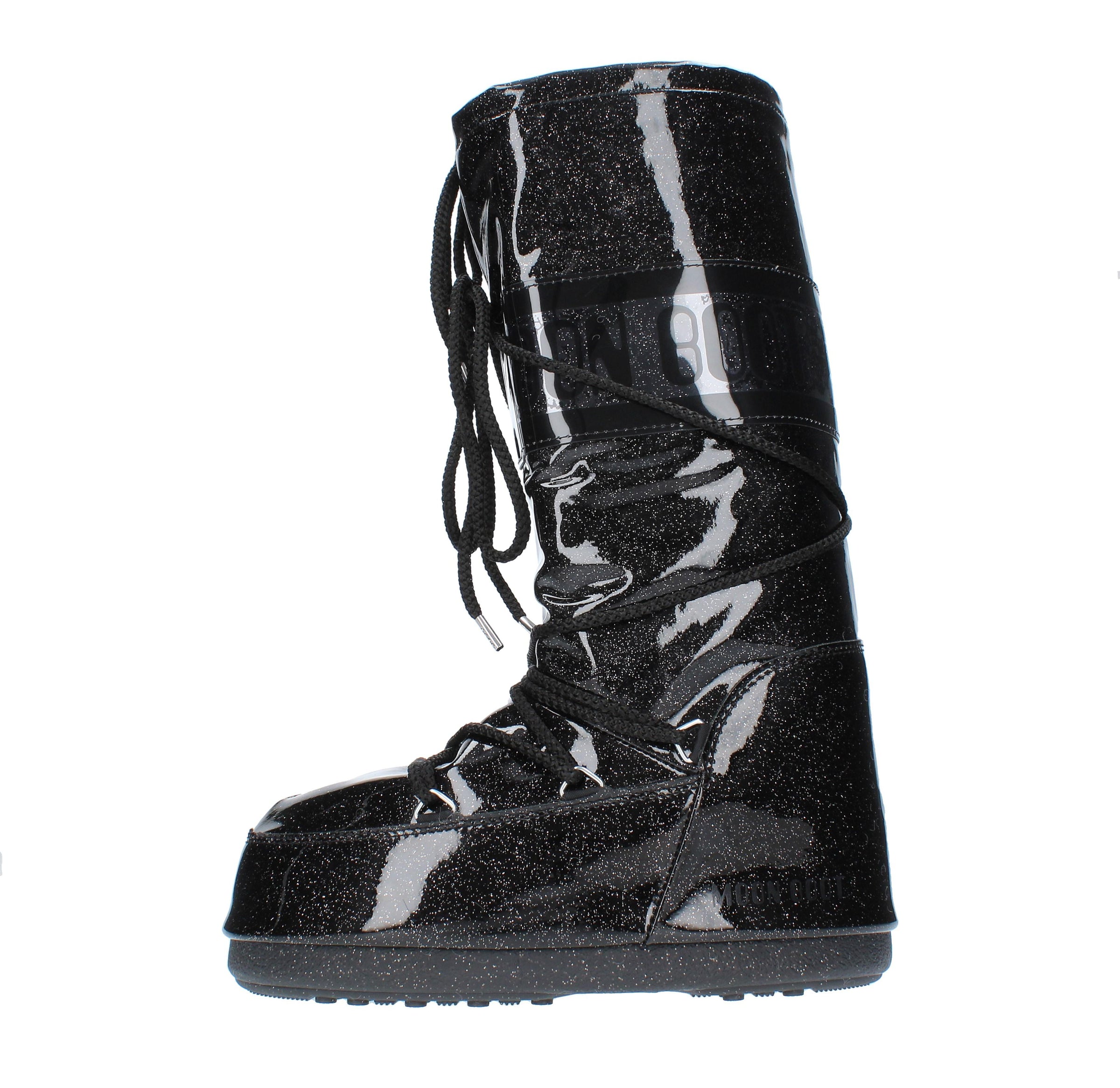 Stivali da neve modello ICON GLITTER MOON BOOT in nylon tecnico idrorepellente 
