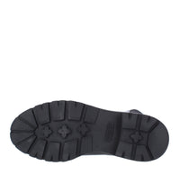Stivali in pelle e tessuto elasticizzato 