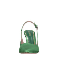 Décolleté slingback Paris in raso e strass 