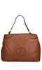 LA CARRIE WOVEN LOGO Leather Bag