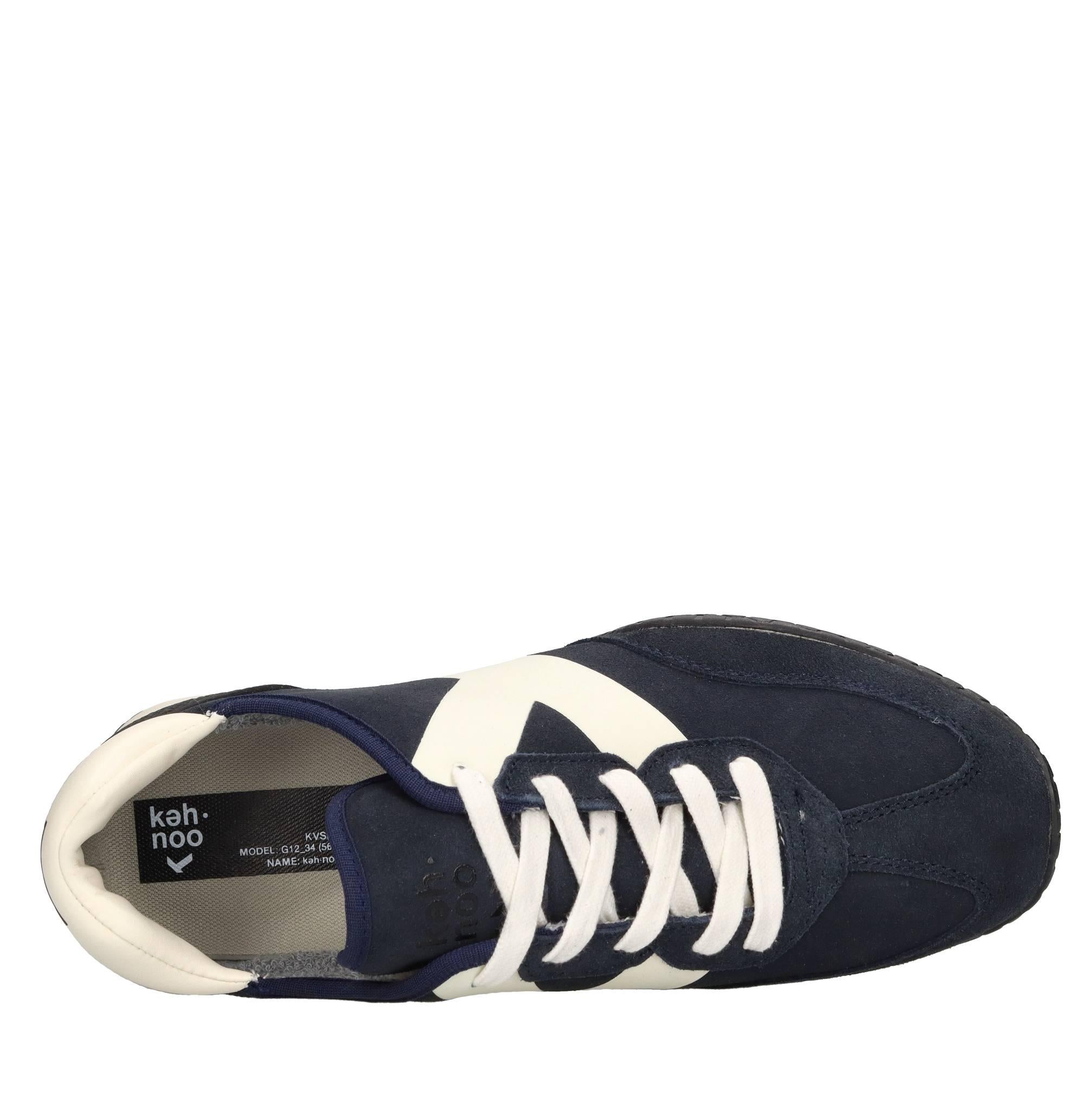 Sneakers in camoscio, tessuto e gomma 