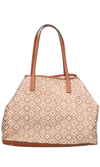 Borsa in ecopelle e rafia 