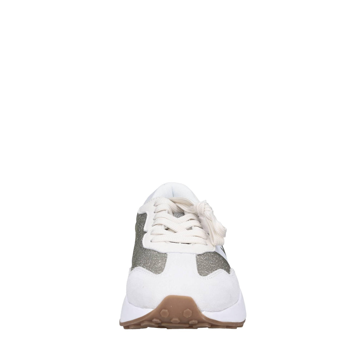 Sneakers in tessuto e camoscio 