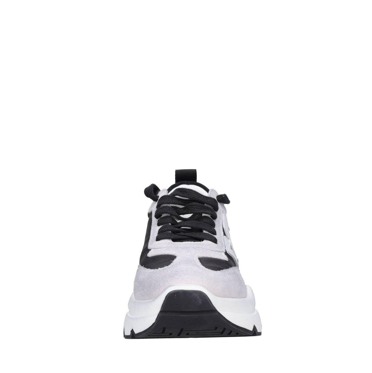 Sneakers in tessuto e camoscio 
