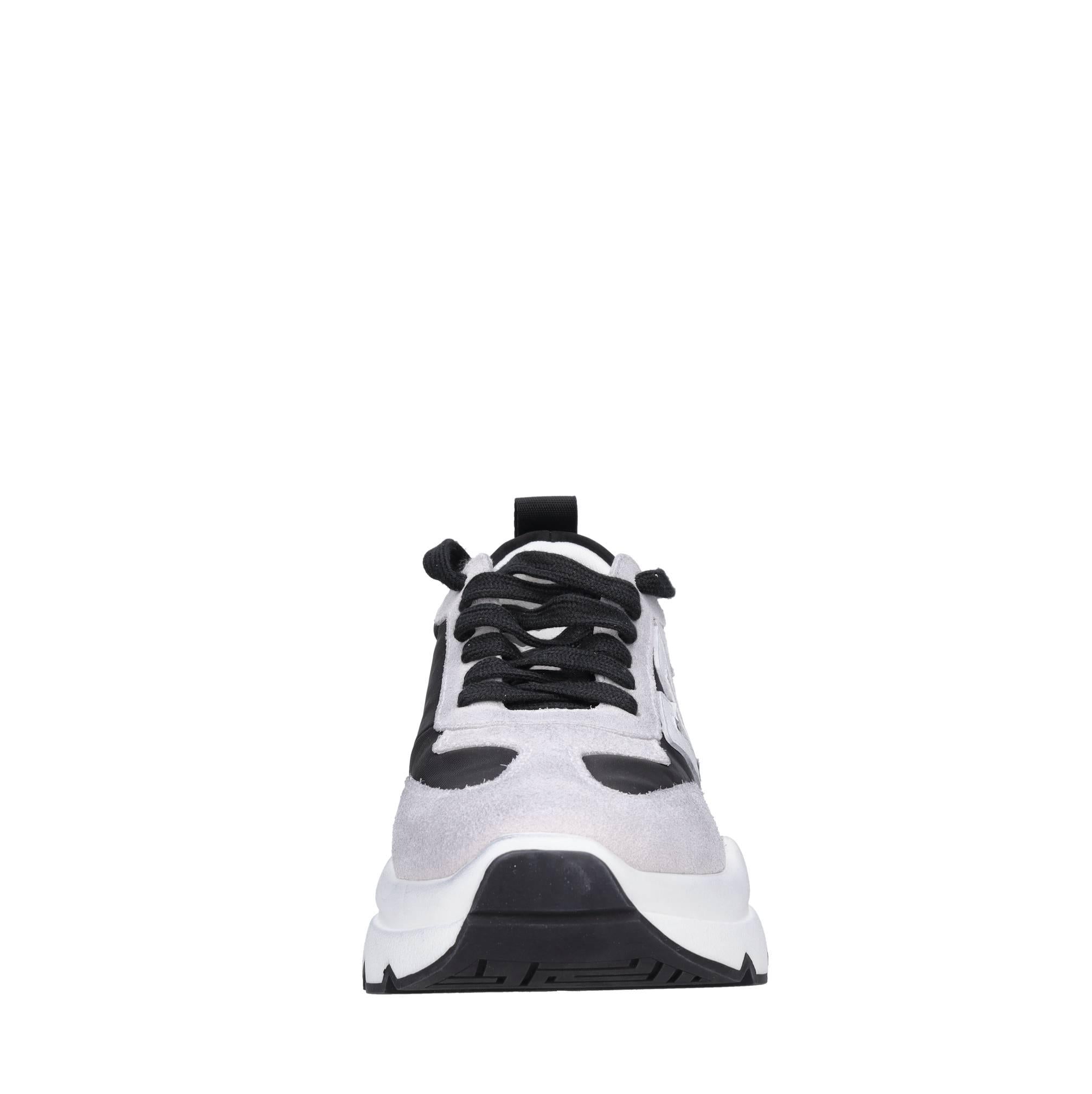 Sneakers in tessuto e camoscio 
