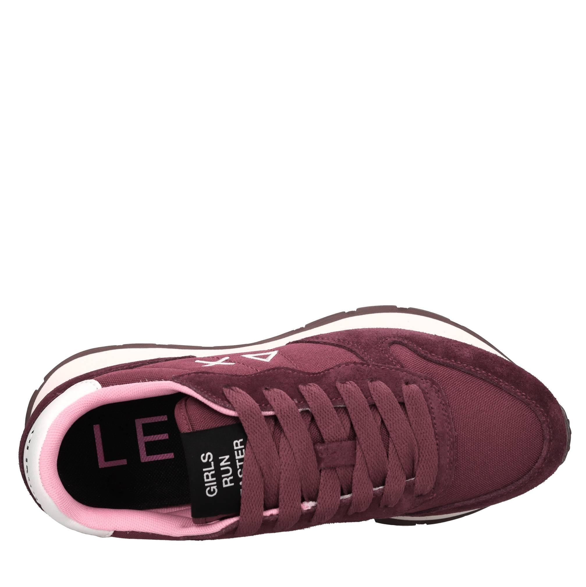 Sneakers in pelle tessuto ed ecopelle 