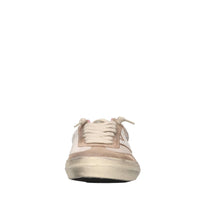 Sneakers in pelle e tessuto 