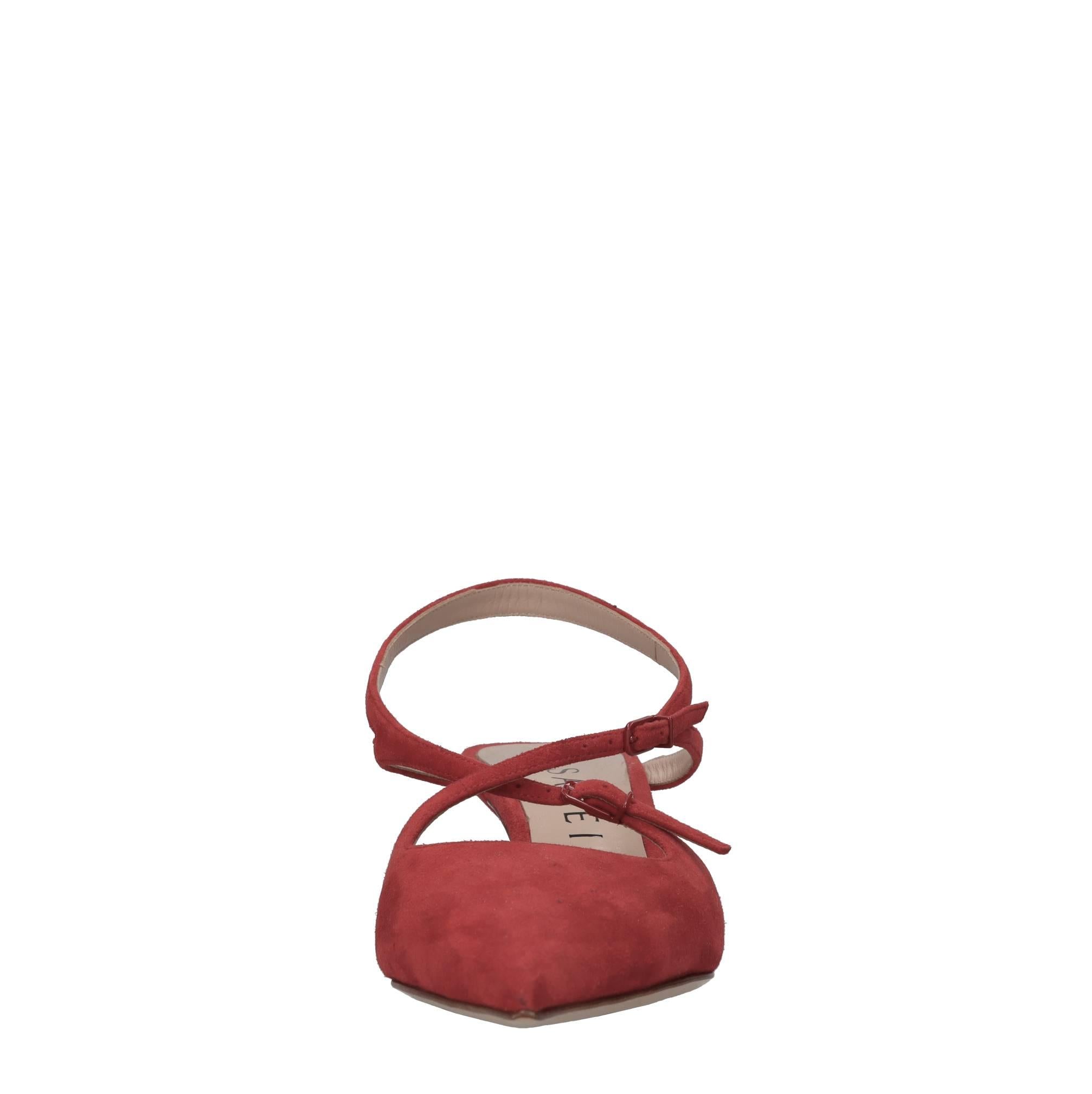 Décolleté slingback in camoscio 