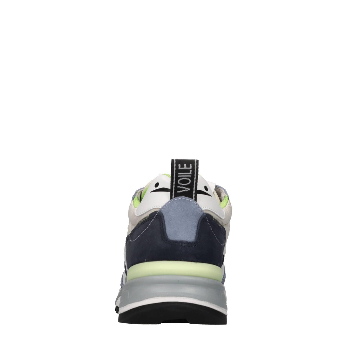 Sneakers in pelle e tessuto 