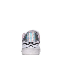 Sneakers in ecopelle e tessuto 