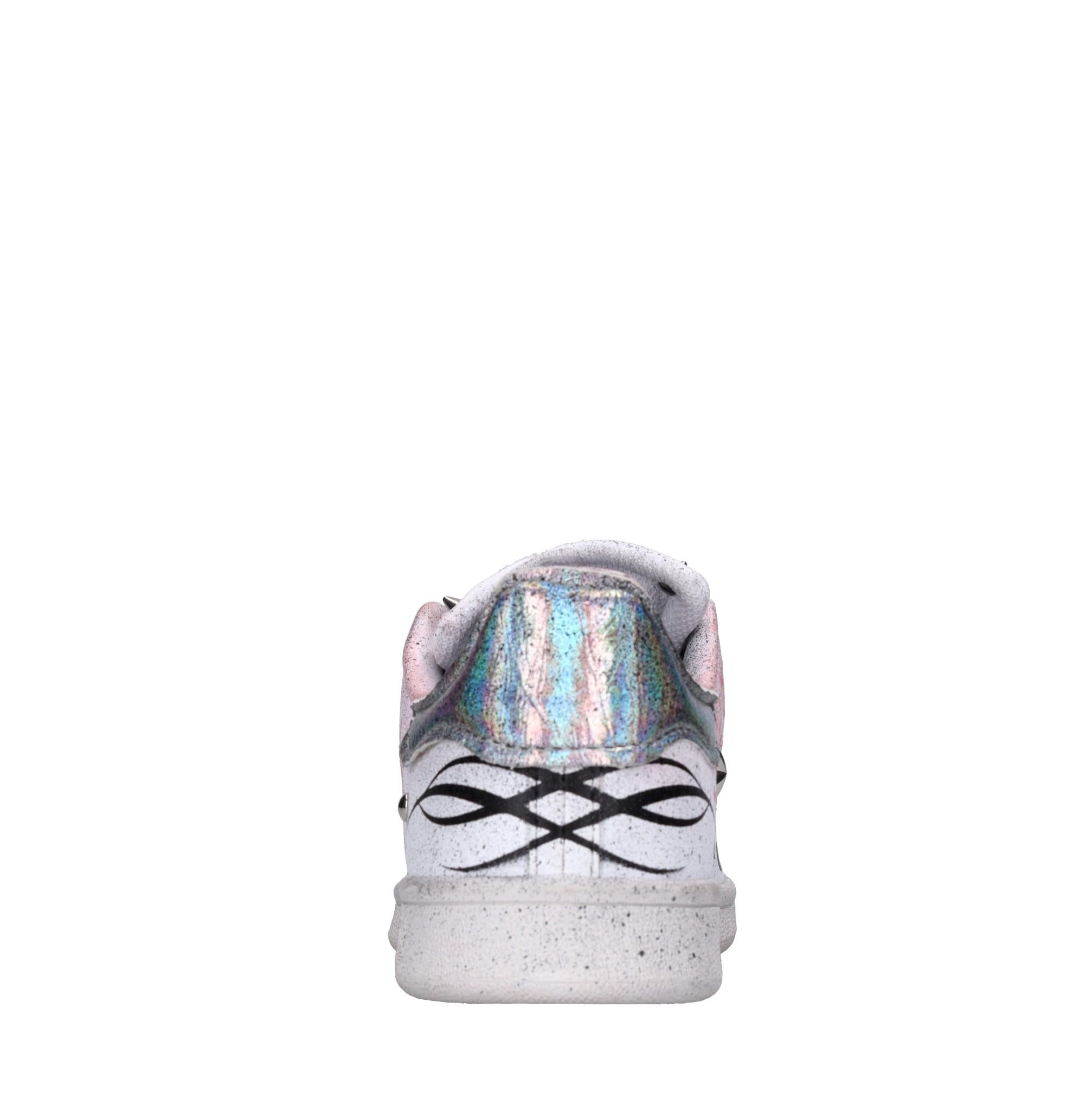 Sneakers in ecopelle e tessuto 