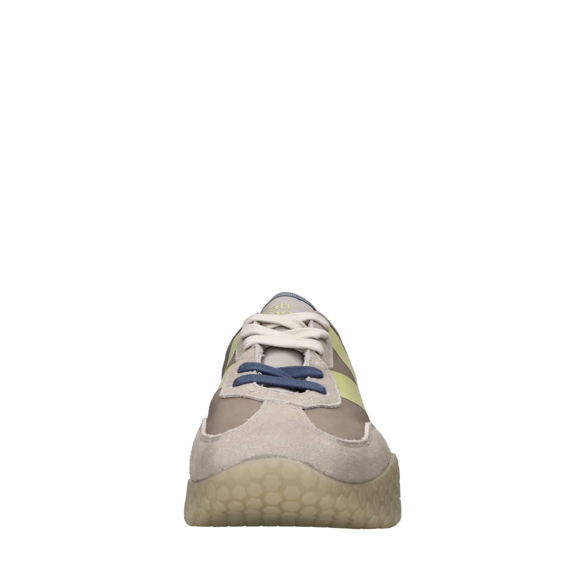 Sneakers in camoscio ecopelle e tessuto 