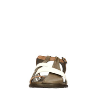 Sandali flat in pelle 