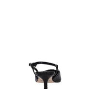 Décolleté slingback in pelle 