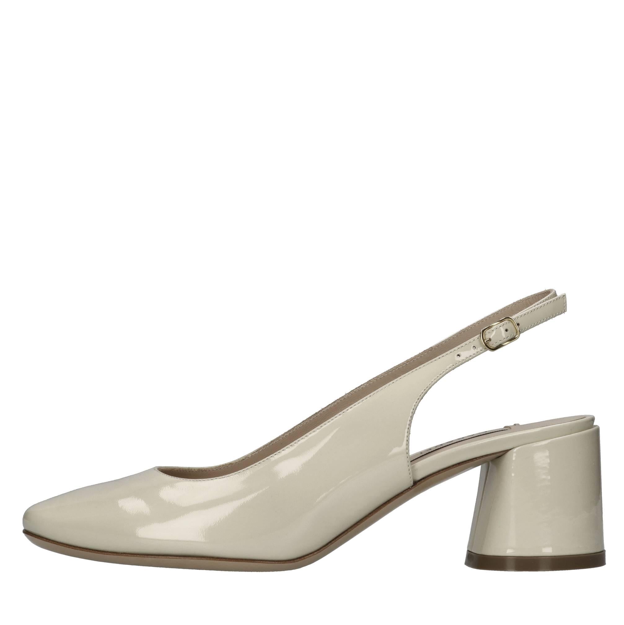 Décolletè slingback in pelle 