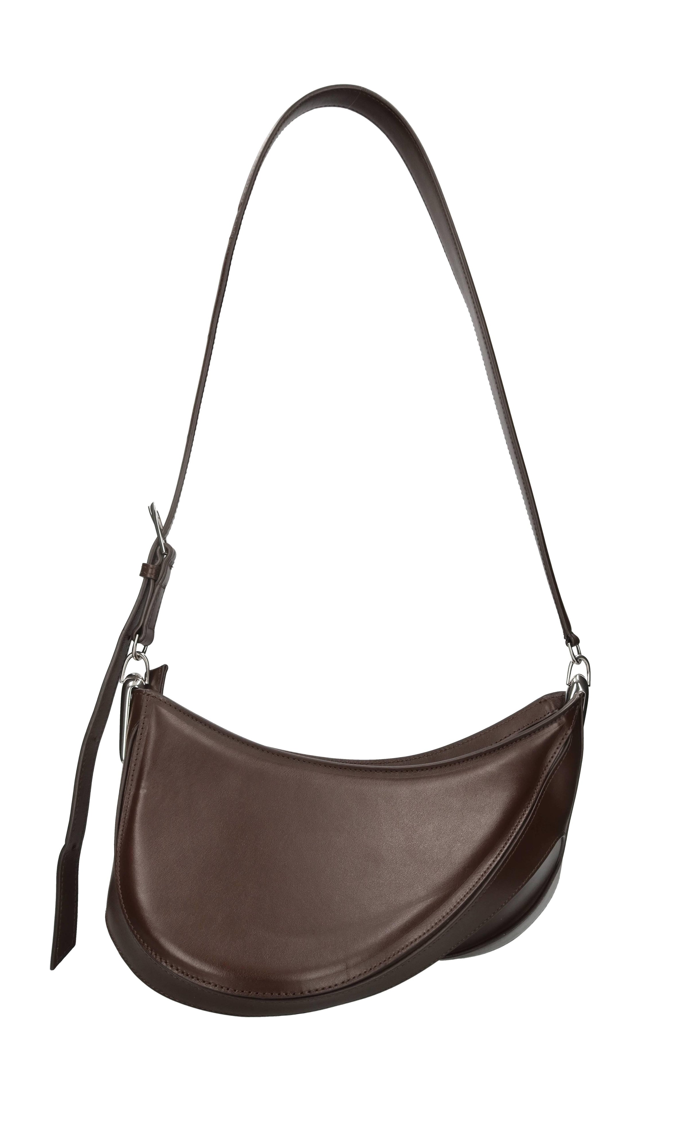 Borsa Spiral Curve in pelle 