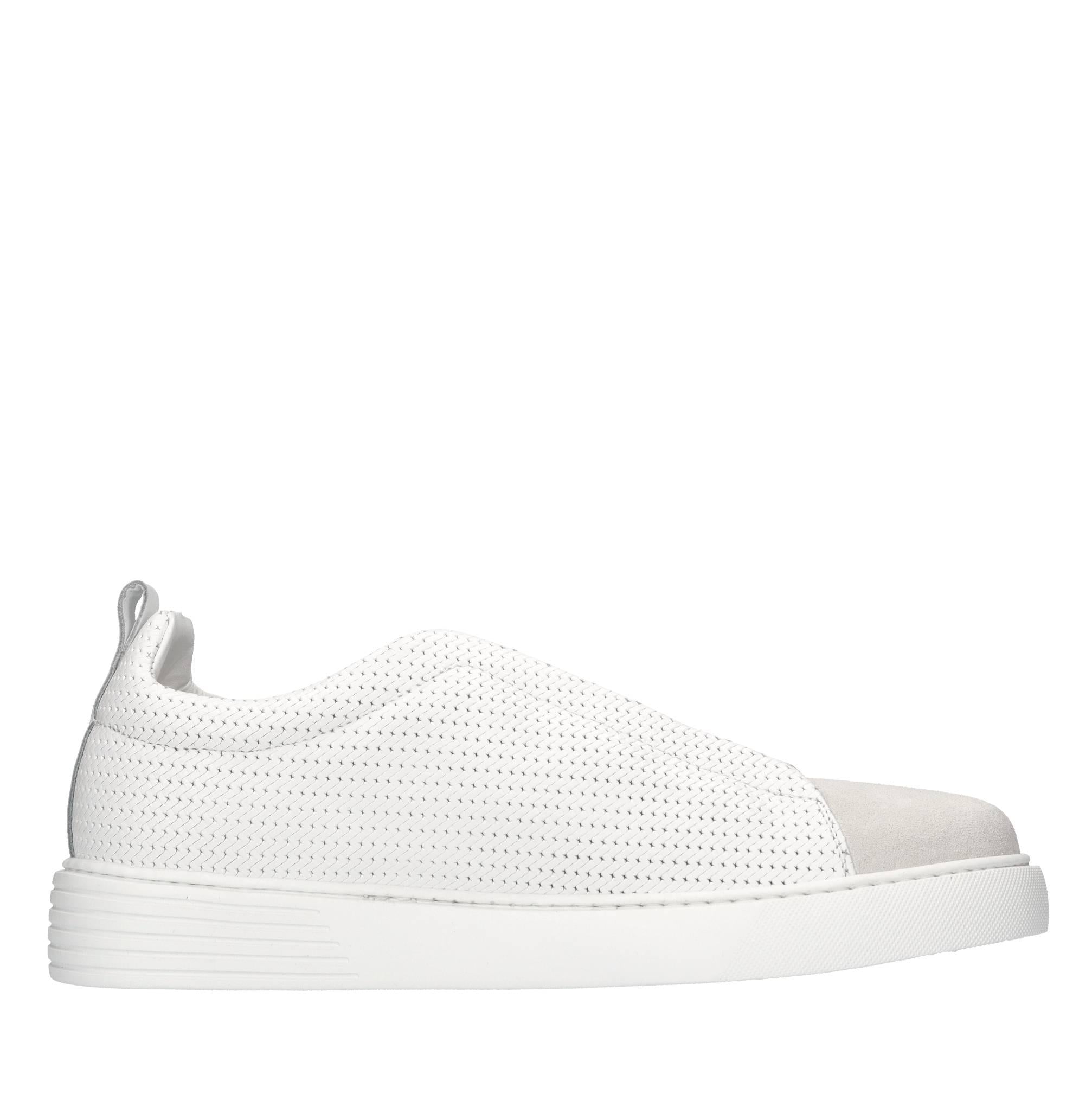 Slip-on in pelle e camoscio 