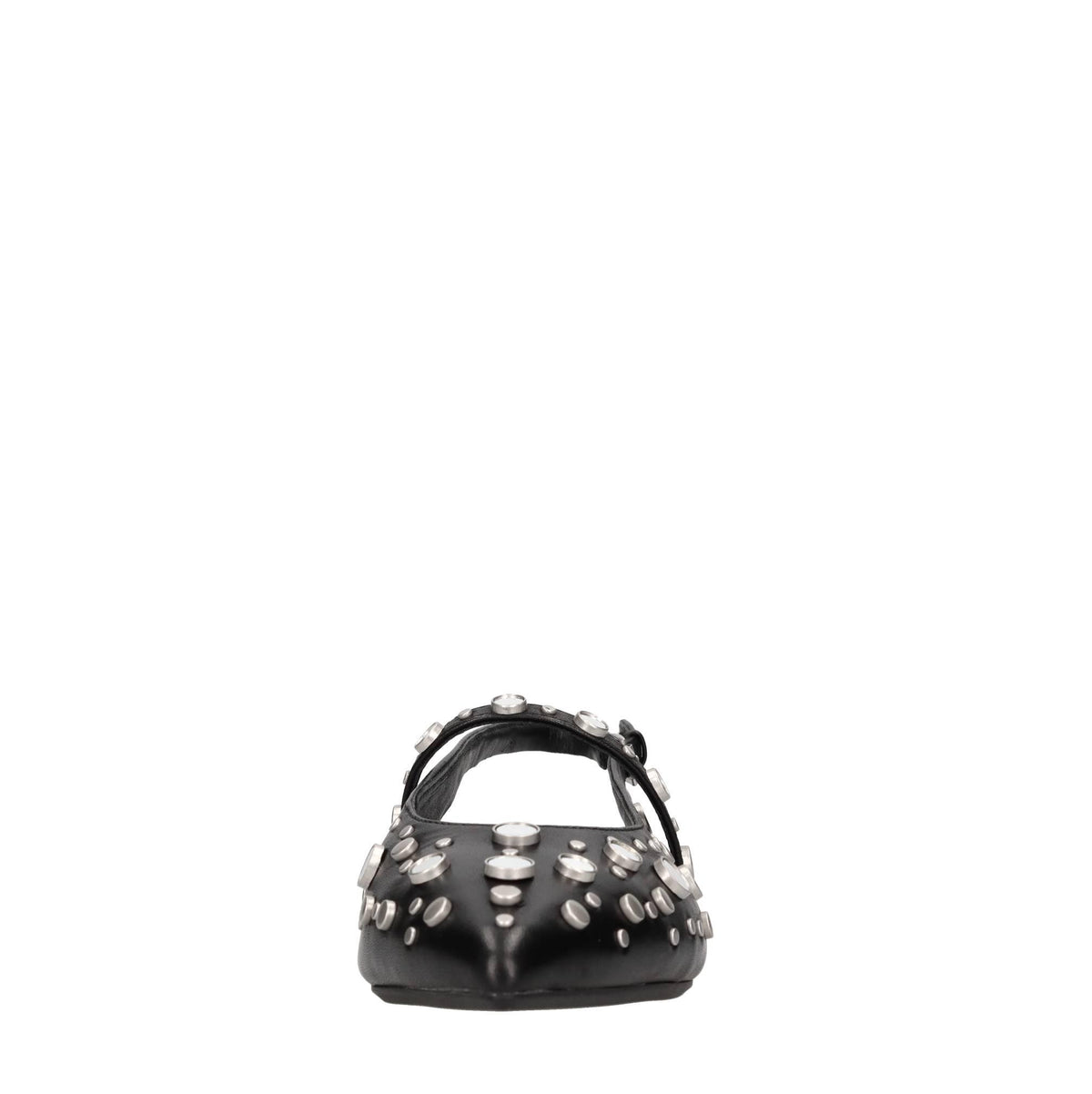 Ballerine slingback Brenda in pelle e borchie 