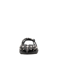 Ballerine slingback Brenda in pelle e borchie 