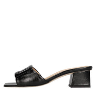 Mules in pelle e vernice 