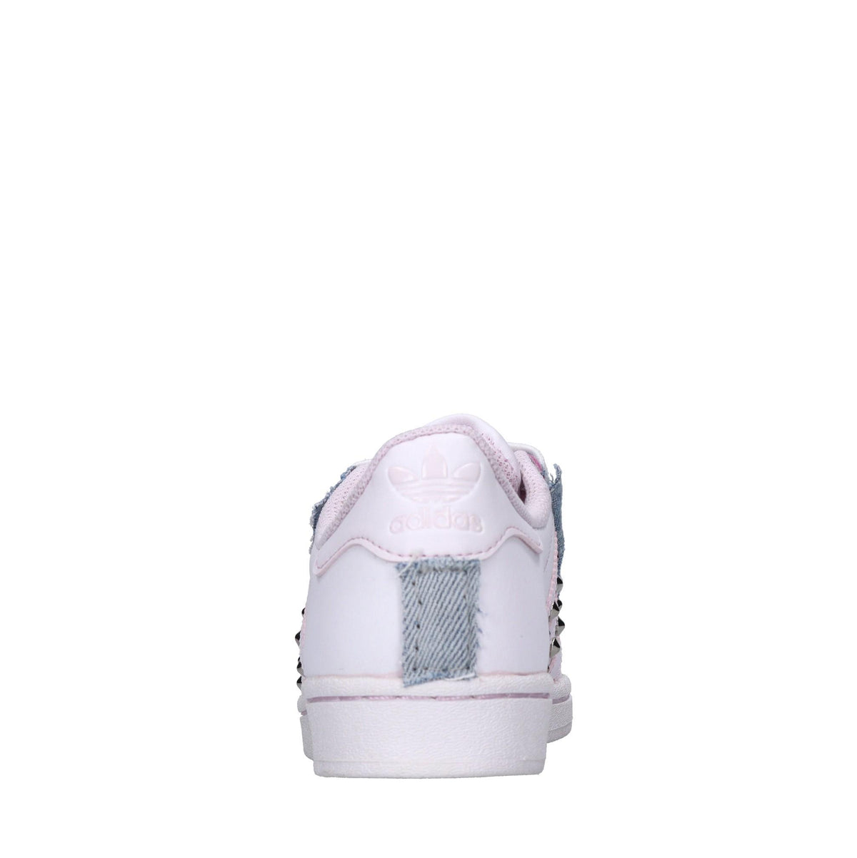 Sneakers in pelle e tessuto 