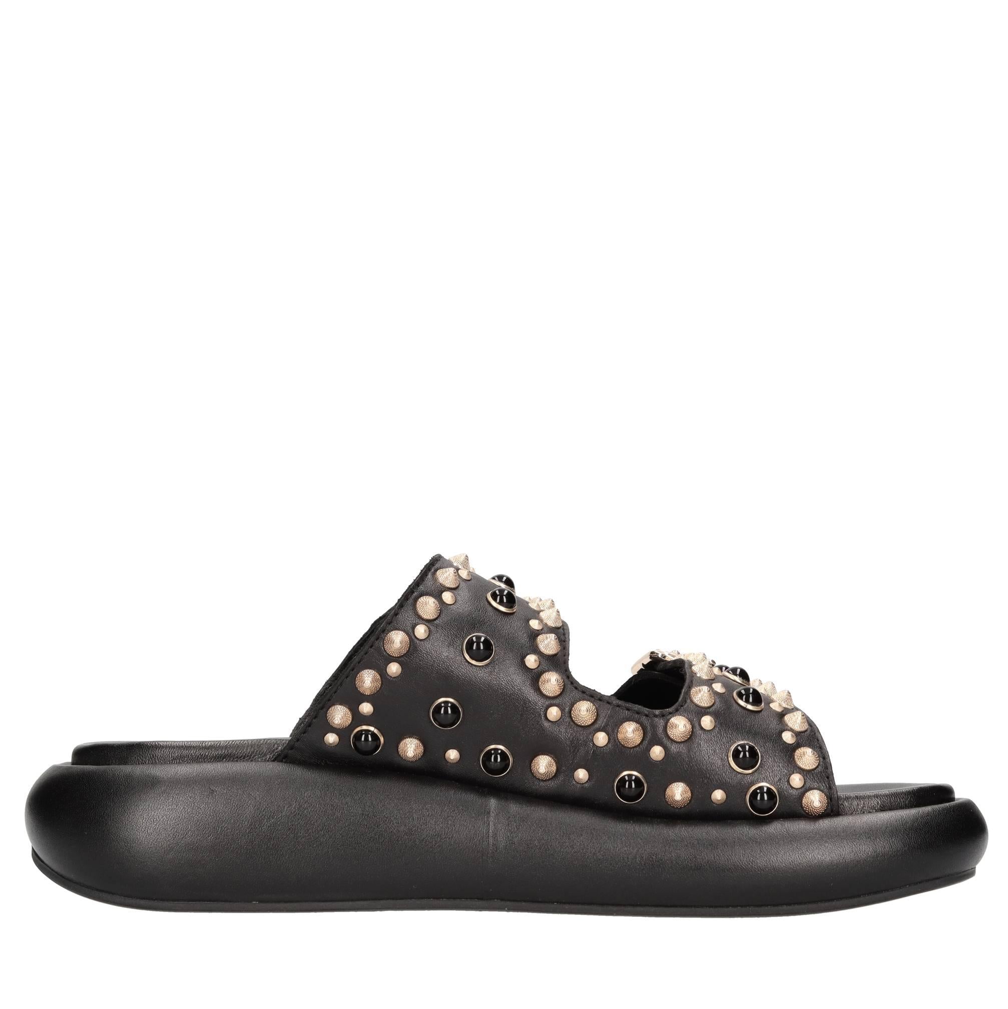 Mules in pelle 