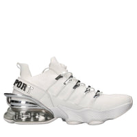 Sneakers in ecopelle e tessuto 
