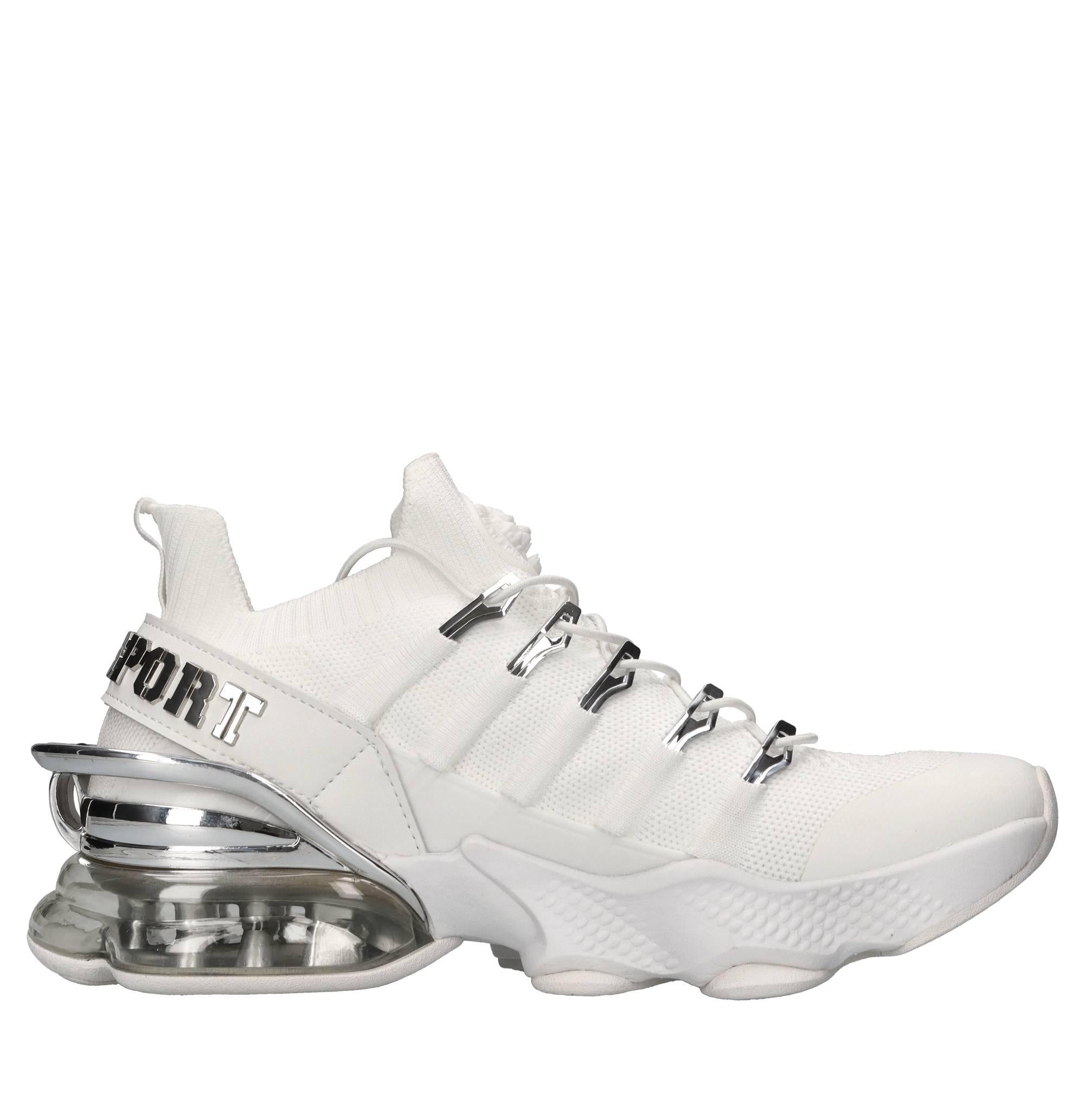 Sneakers in ecopelle e tessuto 