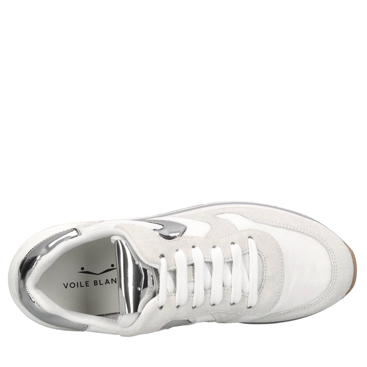 Sneakers in camoscio e tessuto 