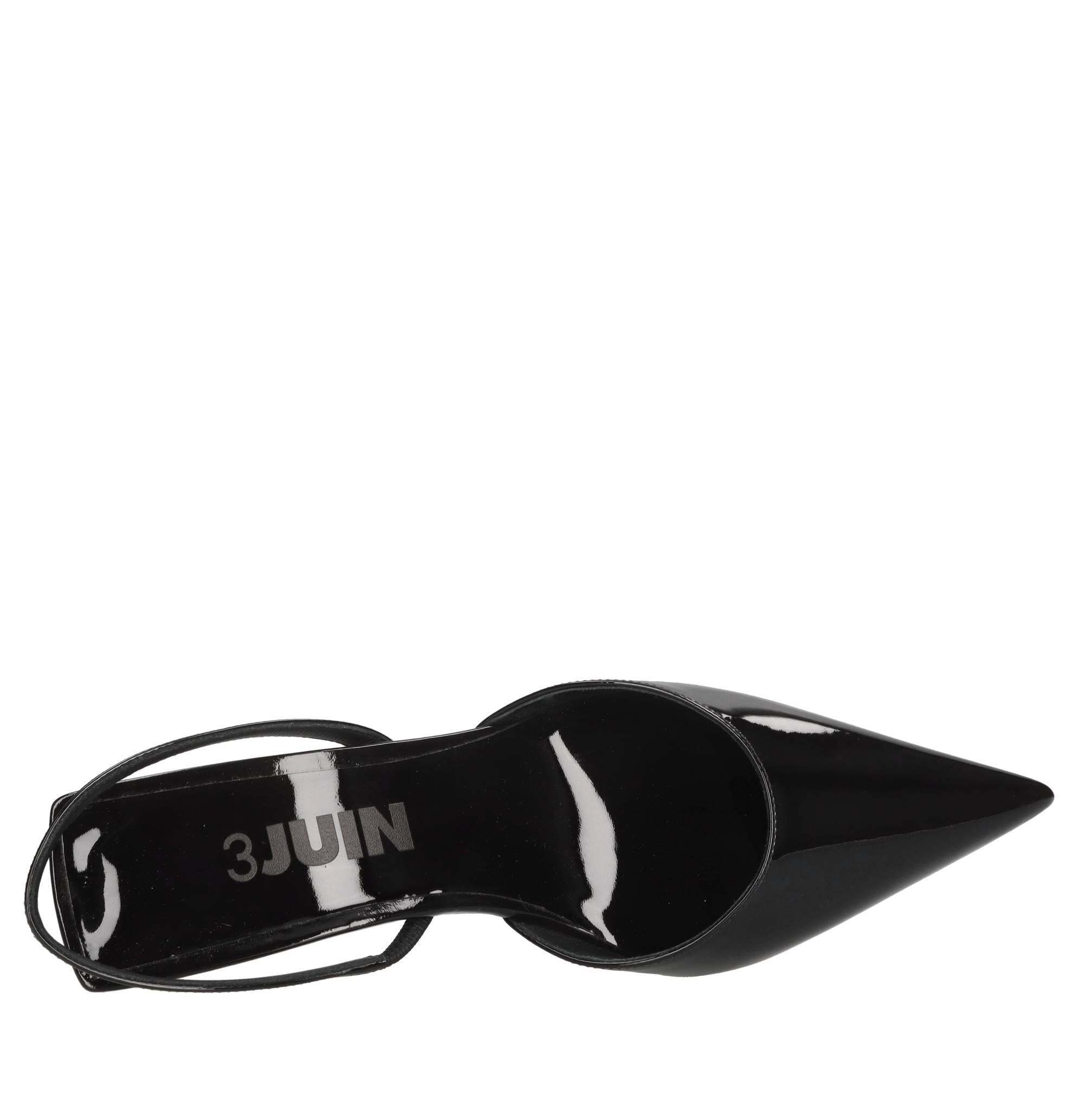 Décolléte slingback in vernice 