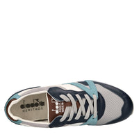Sneakers in pelle,camoscio e tessuto 