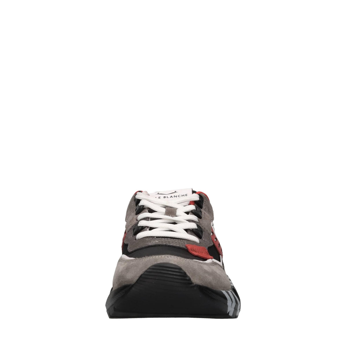 Sneakers in camoscio, pelle e tessuto 