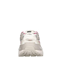 Sneakers in pelle e tessuto 