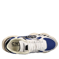 Sneakers in ecopelle e tessuto 