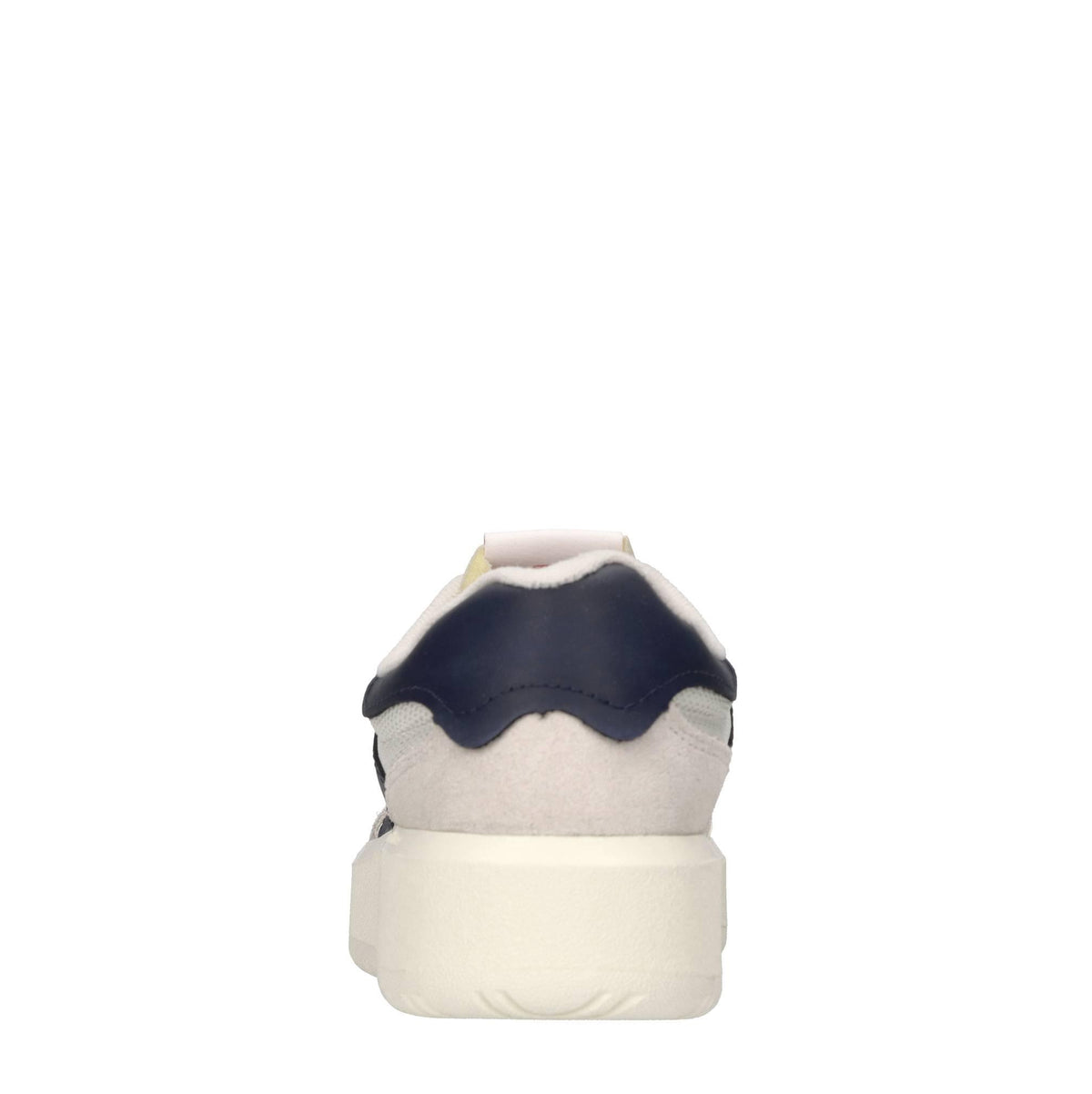 Sneakers in pelle e tessuto 