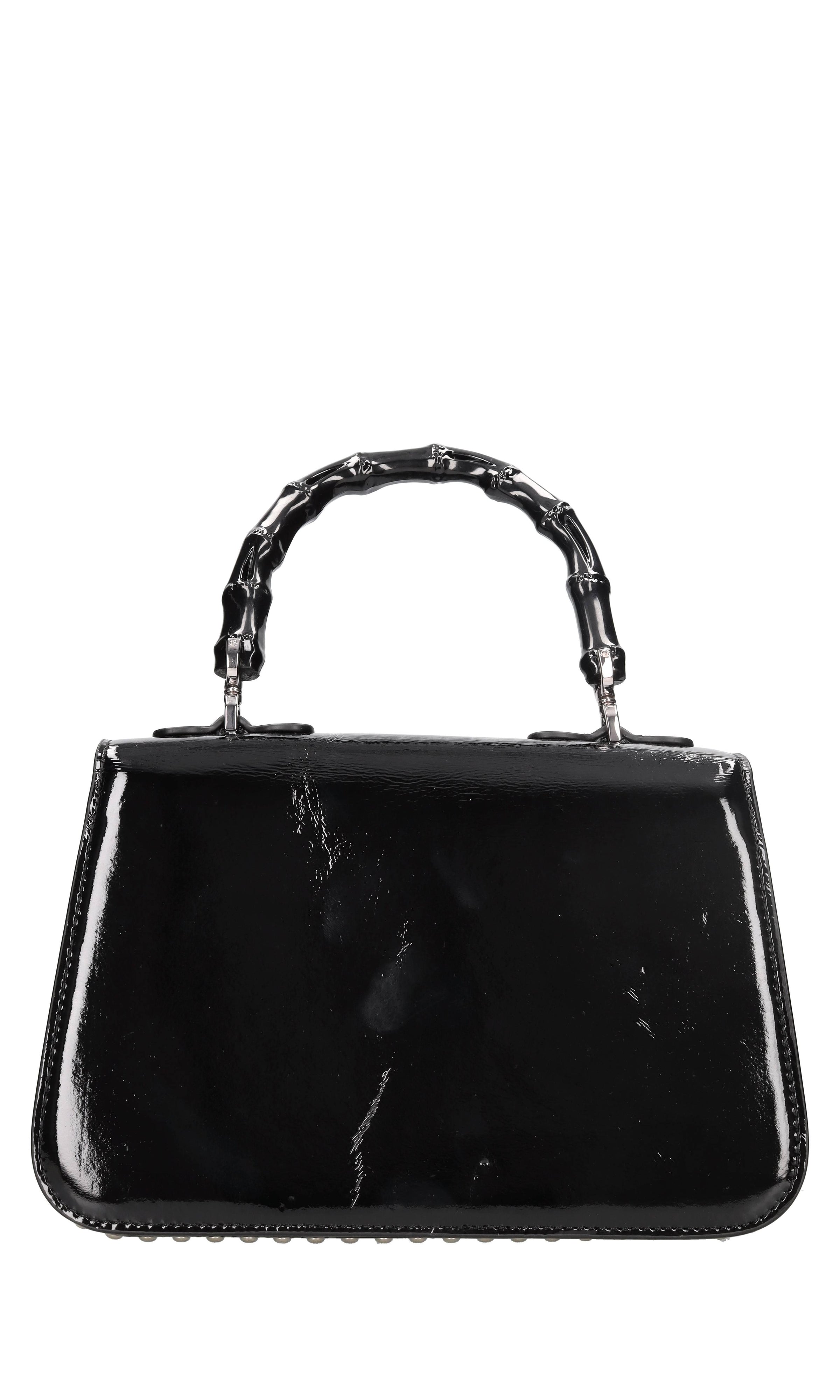 Borsa in pelle e borchie 