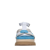 Sandali in pelle e camoscio 