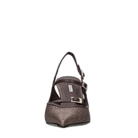 Décolleté slingback modello MORGANA in pelle e tessuto 