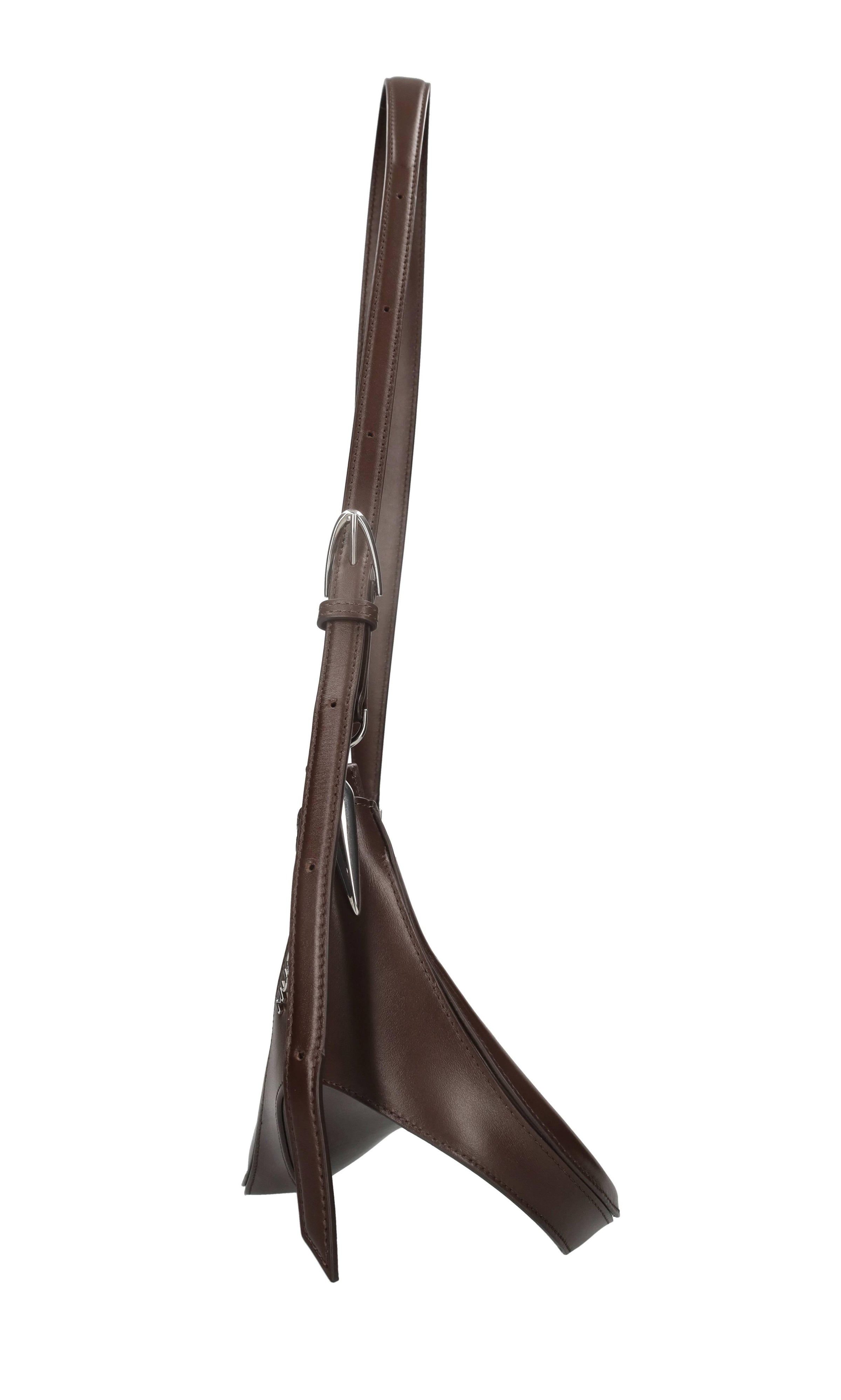 Borsa Spiral Curve in pelle 