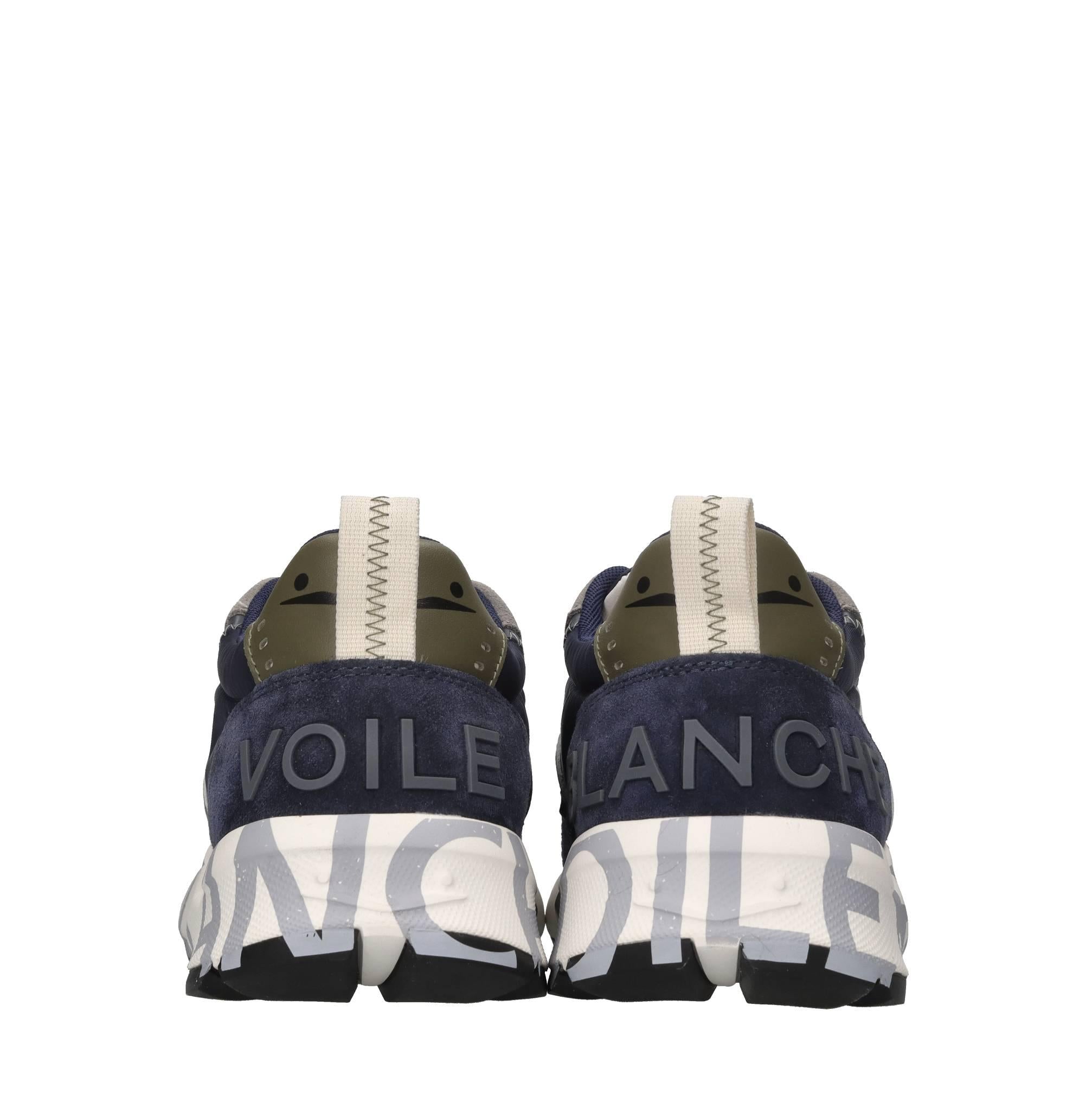 Sneakers in pelle e tessuto 