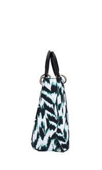 Borsa in tessuto ed ecopelle 