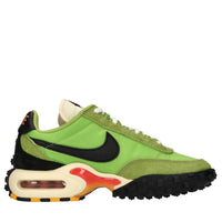 Sneakers in pelle e tessuto 