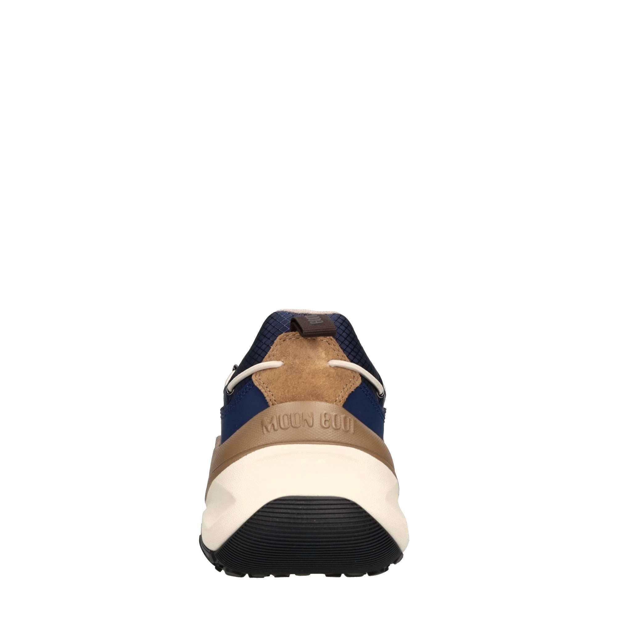 Sneakers in camoscio,pelle e tessuto 