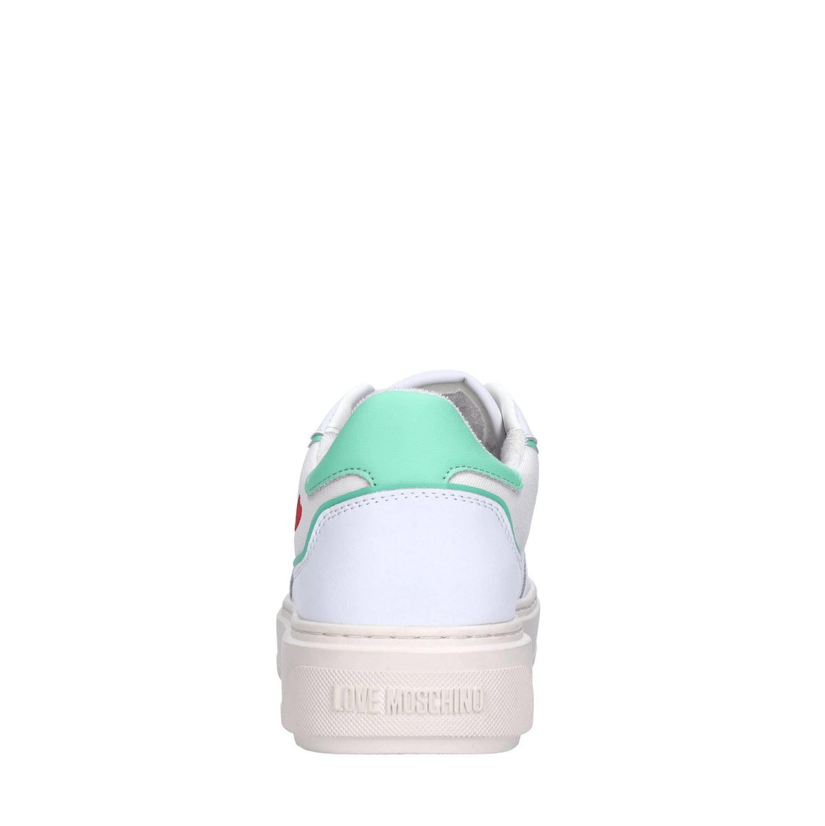 Sneakers in pelle e tessuto 