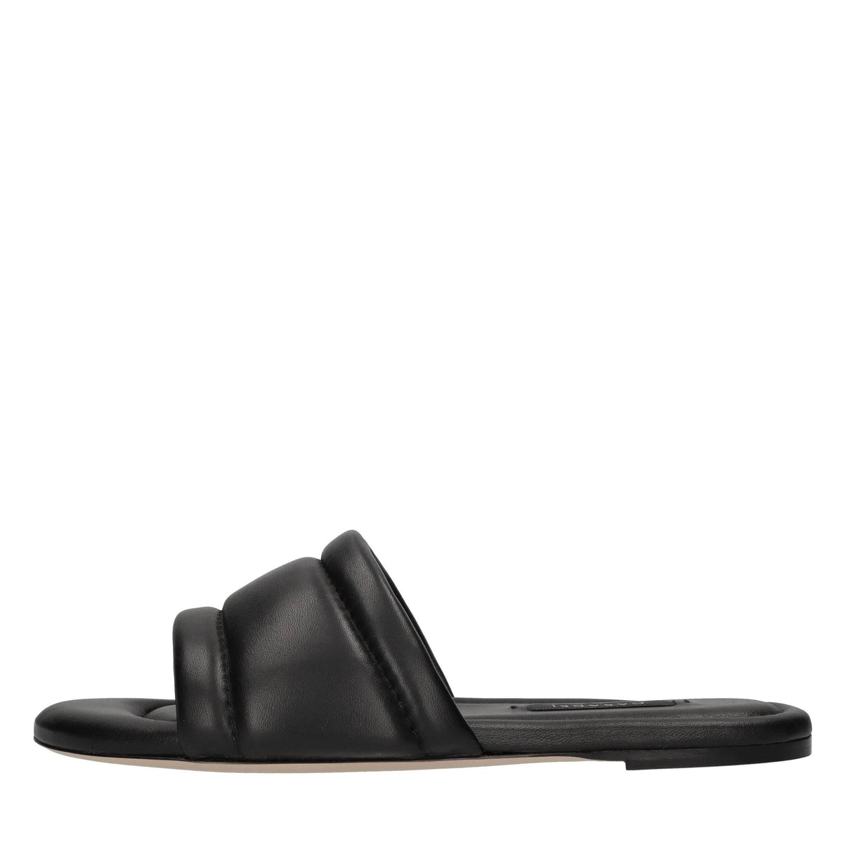 Sandali flat in pelle 