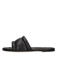 Sandali flat in pelle 